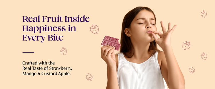 Healthy alternative fruit chocolate