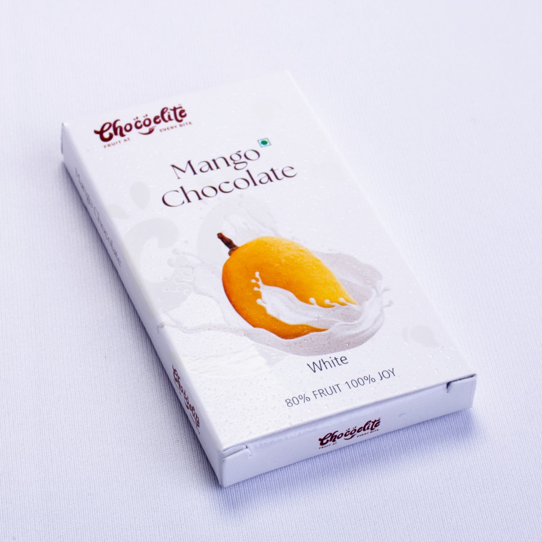 Real fruit mango milk chocolate bar